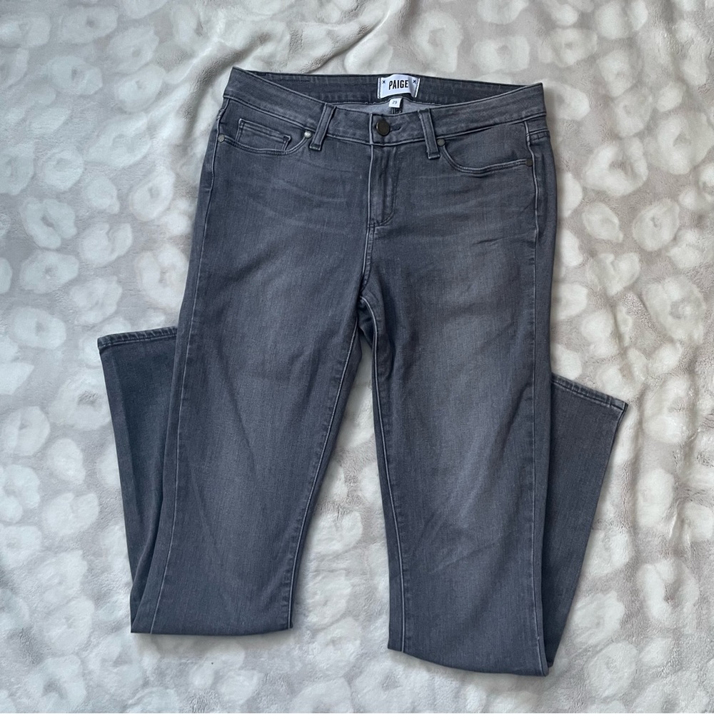 PAIGE Gray Verdugo Ultra Skinny Jeans Size 29
